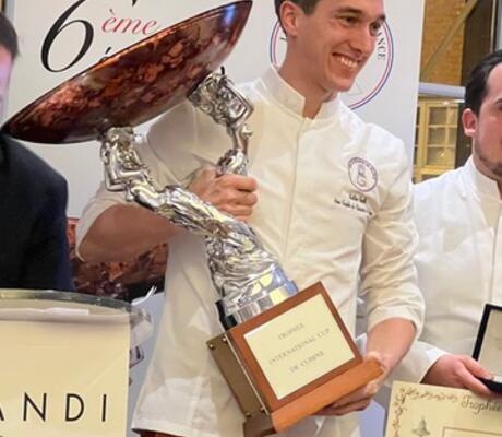 Matthieu Derible (crédits : Ecole Ferrandi - Trophée des Cuisiniers de France)